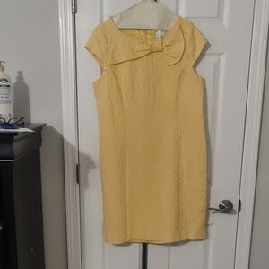 Dress Barn Yellow Cap Sleeve Mini Dress
